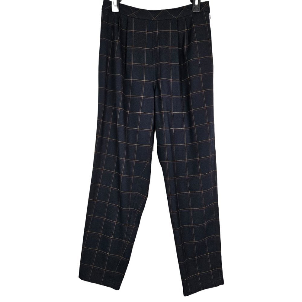 Anthropologie/Urban Outfitters Black Window Pane Plaid Trouser Pant OB669025